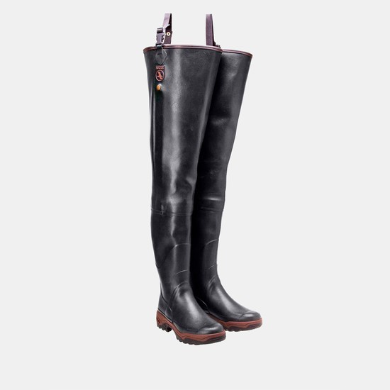 Aigle For Fatigue-free Fishing Hunting Boots Women Black ZA-30542